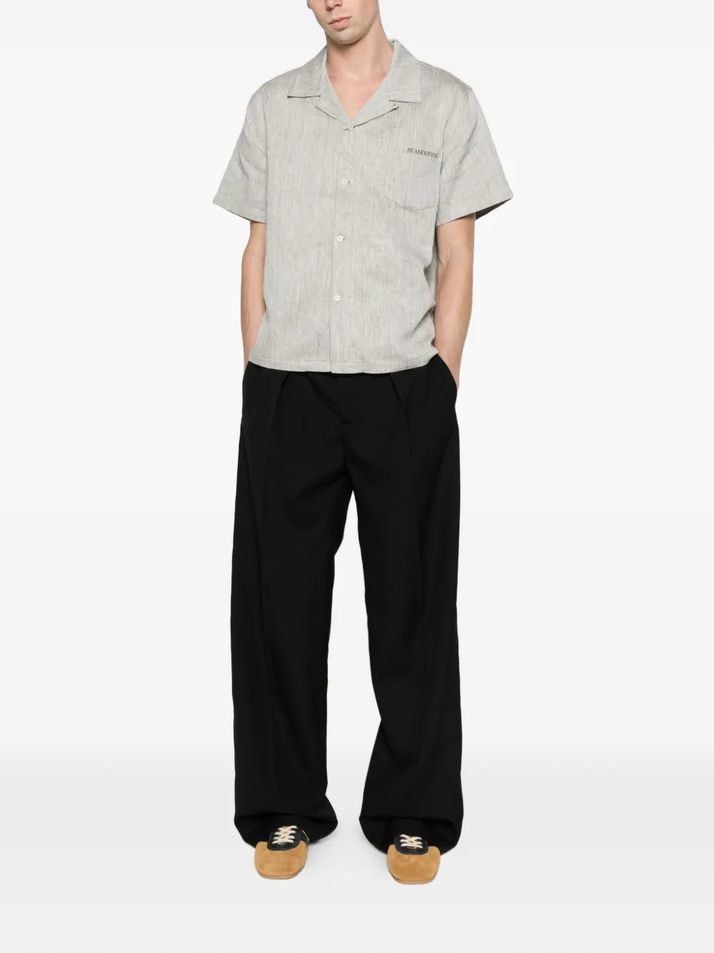 JW Anderson straight-leg trousers in black Zwart