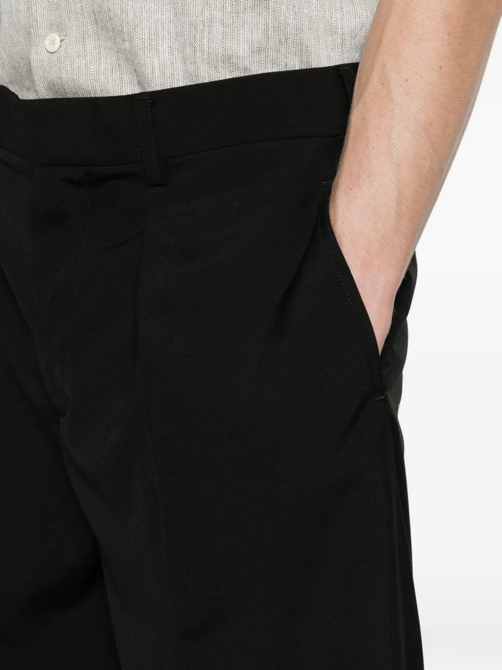 JW Anderson straight-leg trousers in black Zwart