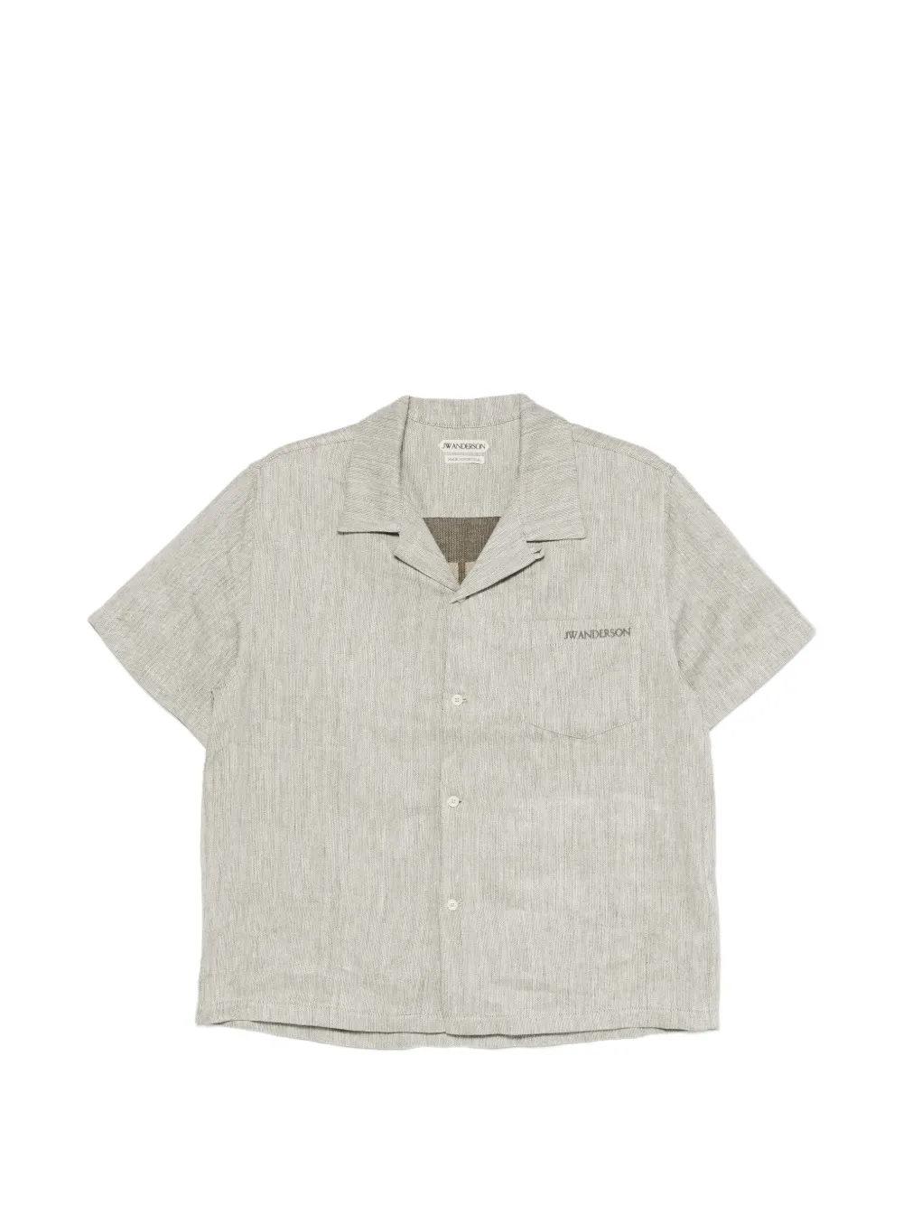 JW Anderson x Guinness linen shirt in clay Grijs