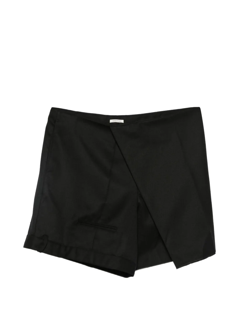 JW Anderson folded shorts in black Zwart