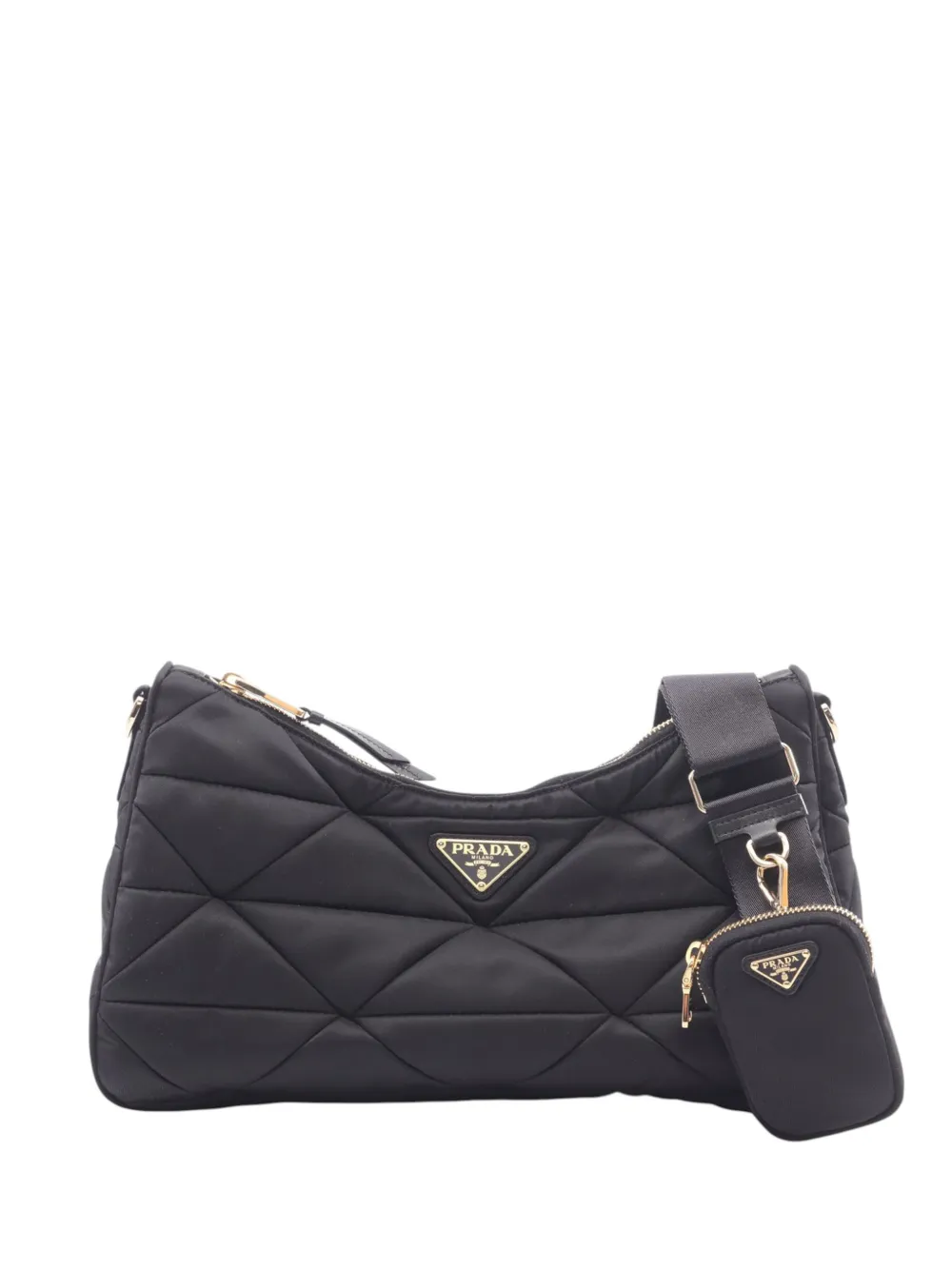 Prada Pre-Owned 2013-2026 Large Padded Re Nylon crossbody bag - Nero