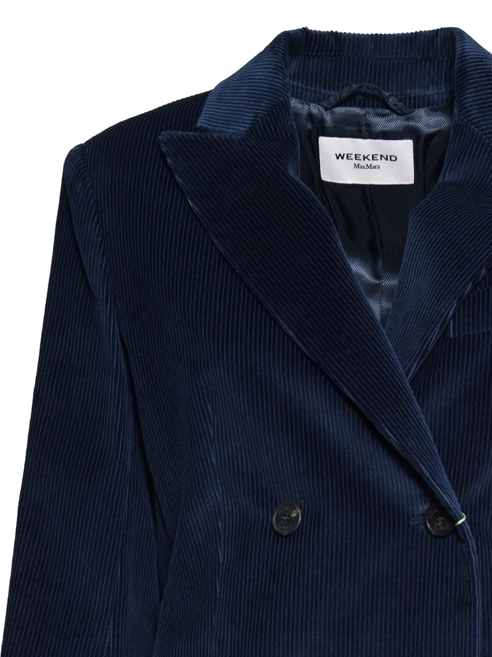 Weekend Max Mara Ribfluwelen blazer Blauw
