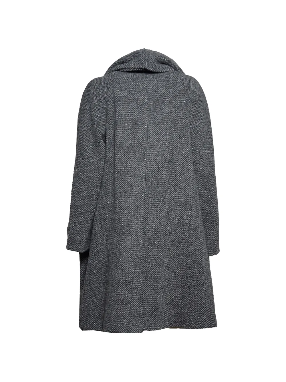 Weekend Max Mara Jas met visgraatpatroon en franje Grijs