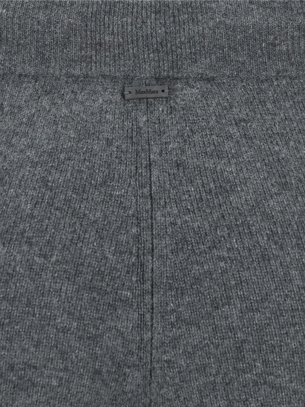 Max Mara Gebreide broek met trekkoordtaille Grijs