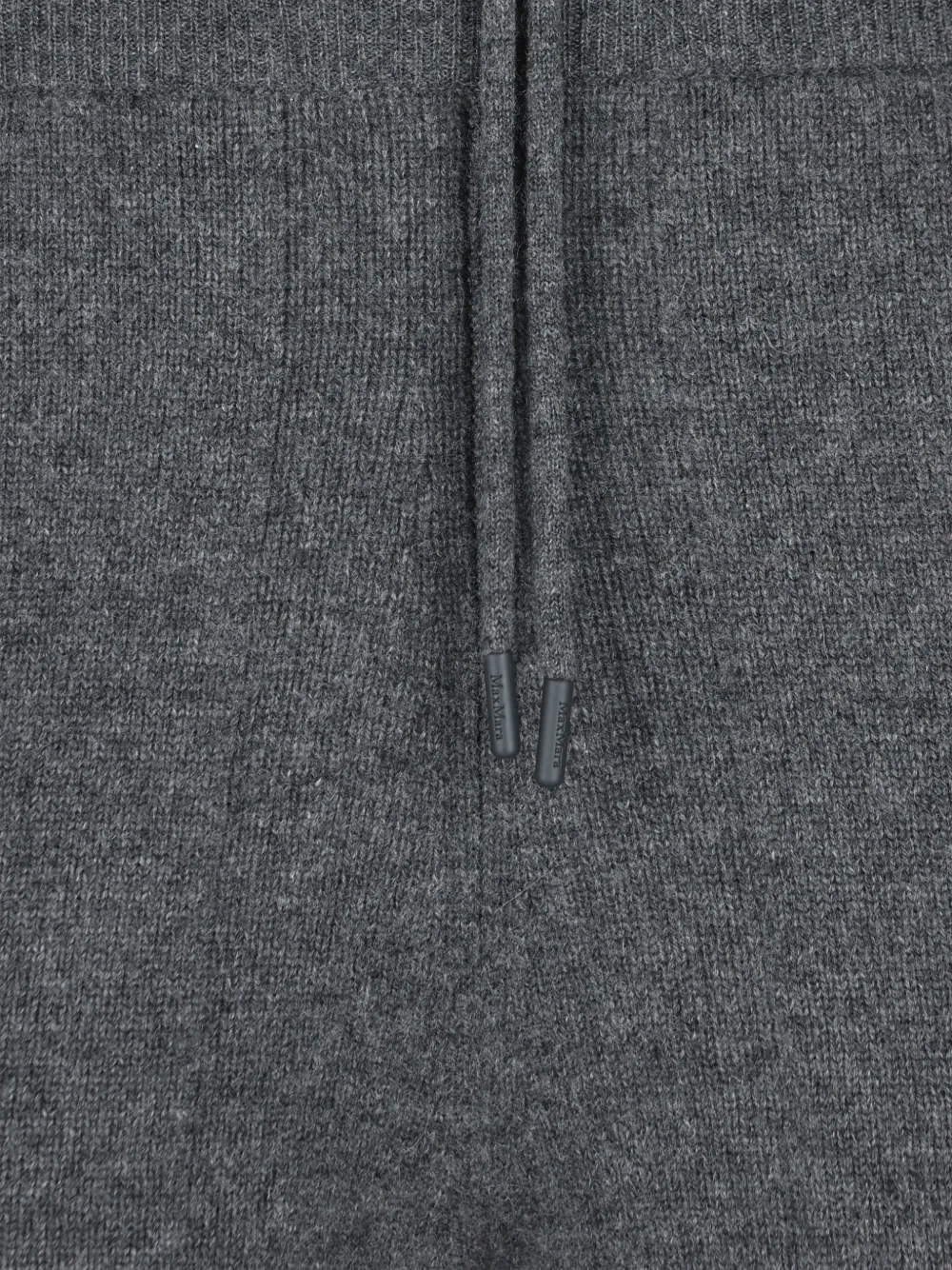 Max Mara Gebreide broek met trekkoordtaille Grijs