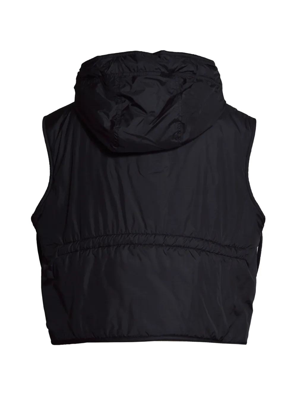 Weekend Max Mara Omkeerbare waterafstotende gewatteerde canvas bodywarmer Zwart