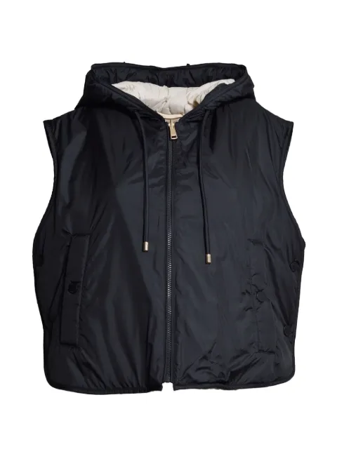 Weekend Max Mara reversible water-repellent canvas padded gilet - black