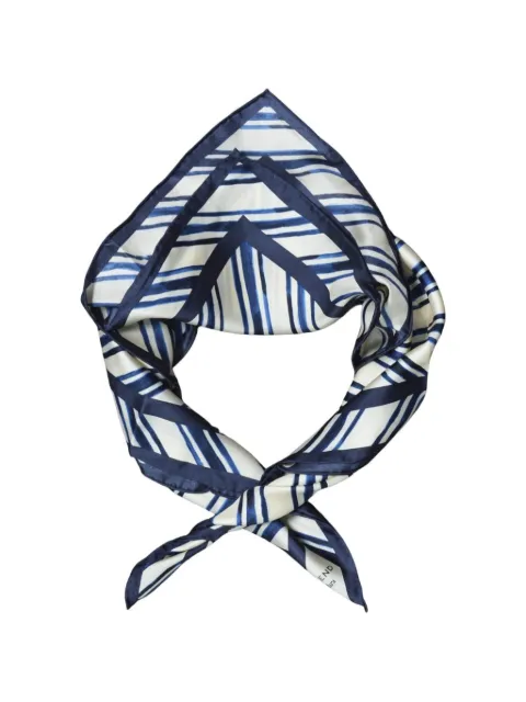 Weekend Max Mara stripe-print silk scarf