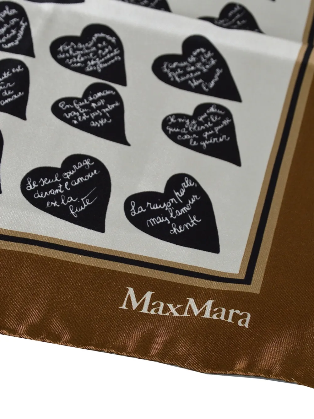 Max Mara Zijden sjaal Bruin