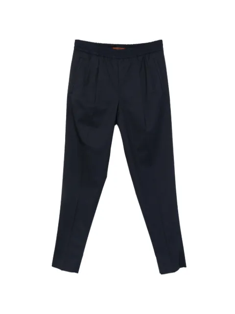 Zegna pantalon plissé à taille élastiquée