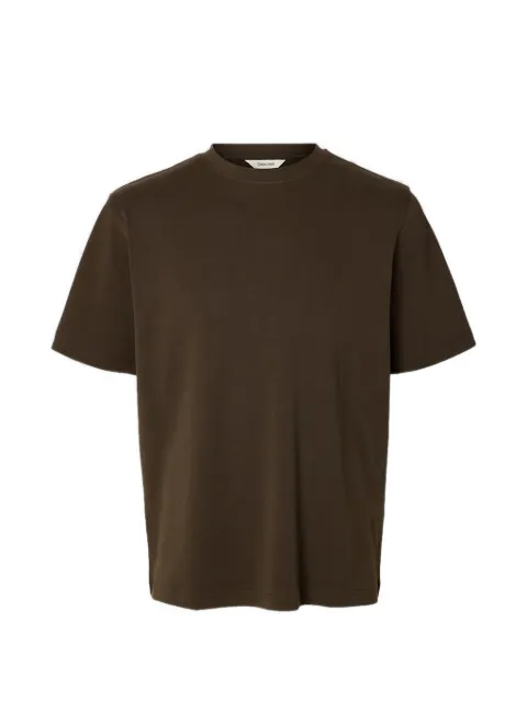 SELECTED short-sleeve cotton T-shirt