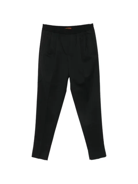 Zegna pleated elasticated-waistband trousers