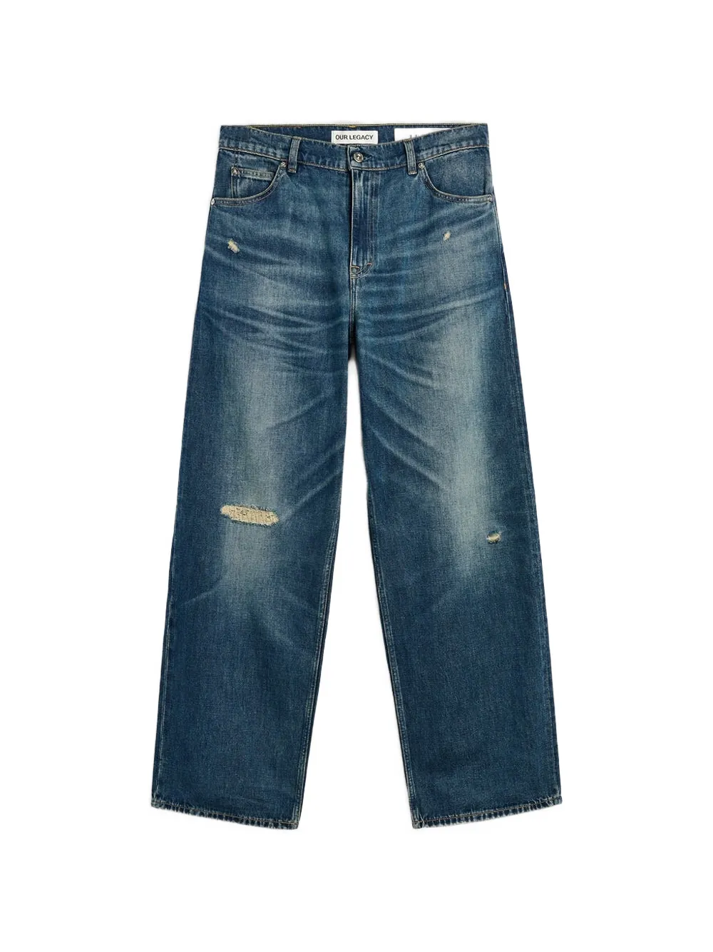 OUR LEGACY Vast Cut distressed jeans - Blu