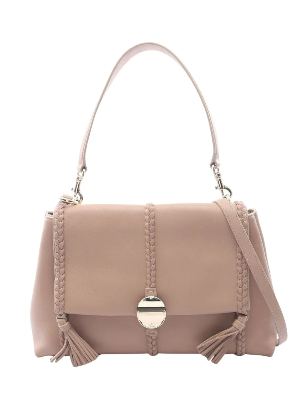 Chloé Pre-Owned 2020-2026 mittelgroße Penelope Satchel-Tasche - Nude