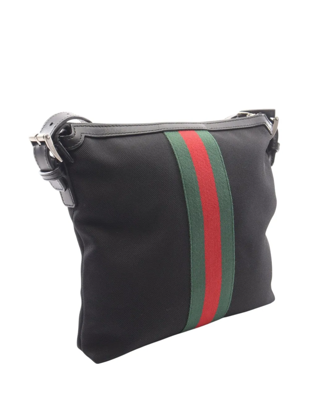 Gucci Pre-Owned 2000-2025 CC Techno Web canvas crossbodytas Zwart