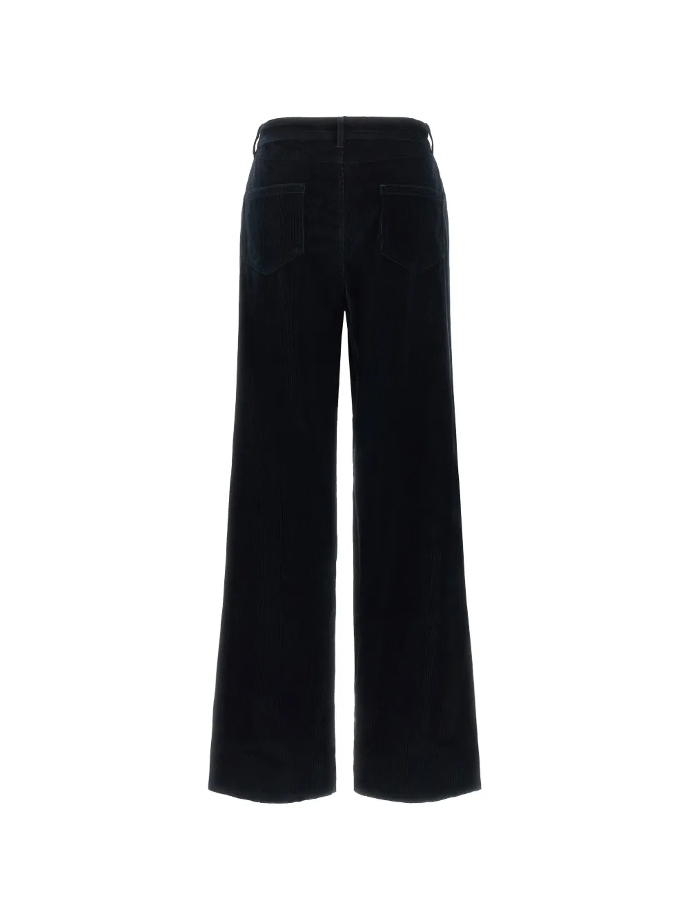 Max Mara corduroy high-waisted trousers - Blu