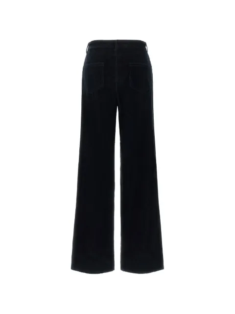 Max Mara pantalon en velours côtelé à taille haute
