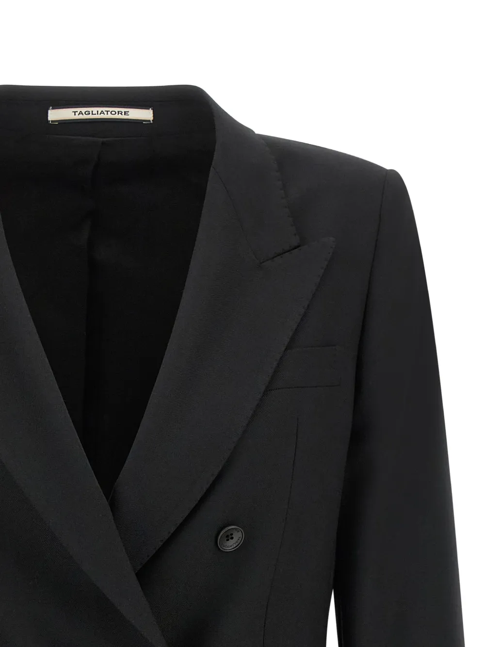 Tagliatore Blazer met enkele rij knopen Zwart