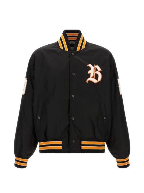 Balenciaga logo-patch bomber jacket