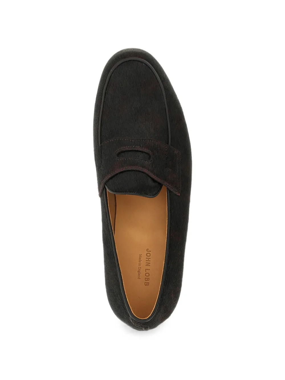 John Lobb Lopez bristle-hide loafers Bruin