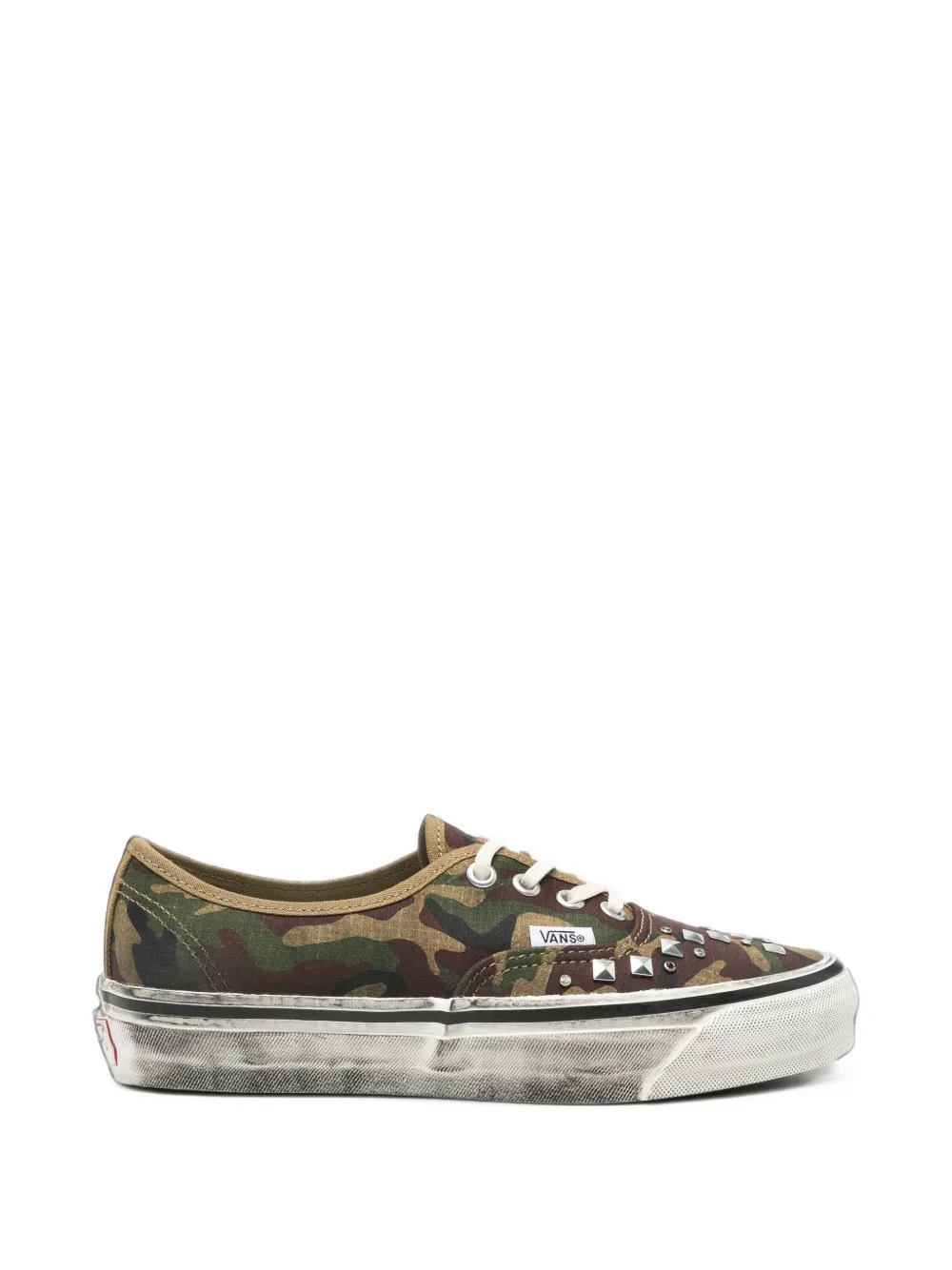 Vans studded camouflage-print sneakers - Verde