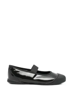 UGG Zora Leather Ballet Flats | Black | FARFETCH