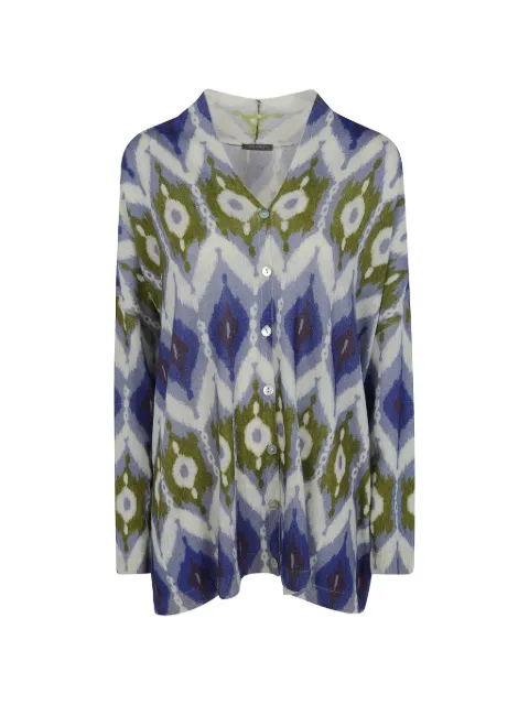 IN BED WITH YOU abstract-print cardigan