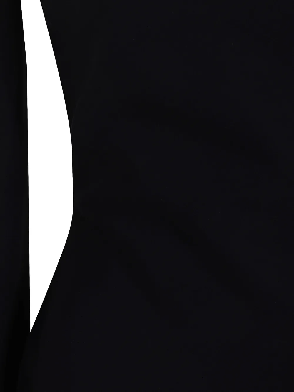 CHIARA BONI La Petite Robe Midi-jurk met vierkante hals en lange mouwen Zwart