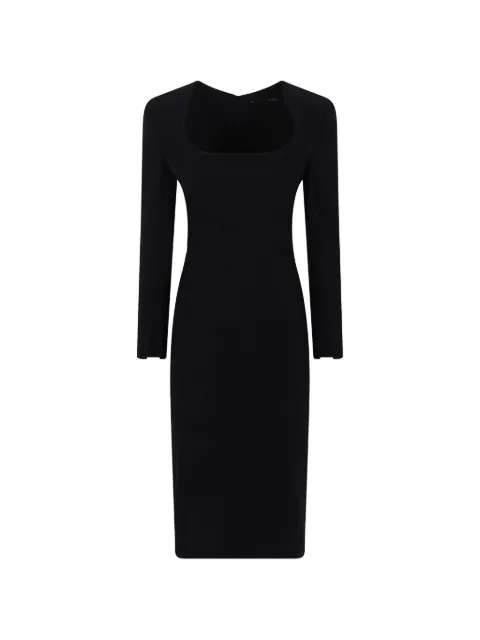 CHIARA BONI La Petite Robe square-neck long-sleeve midi dress
