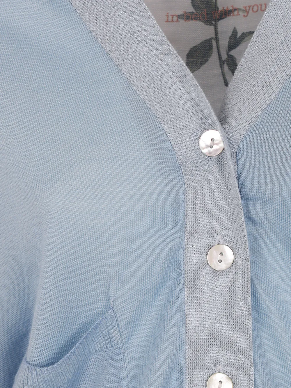 IN BED WITH YOU Fijngebreid vest Blauw
