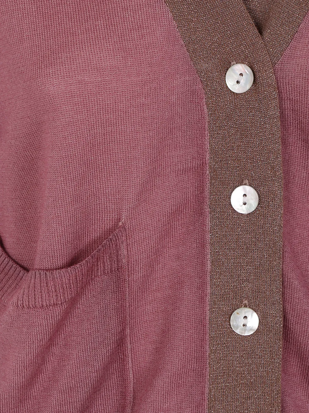 IN BED WITH YOU Vest met lurex-afwerking en opgestikte zak Roze