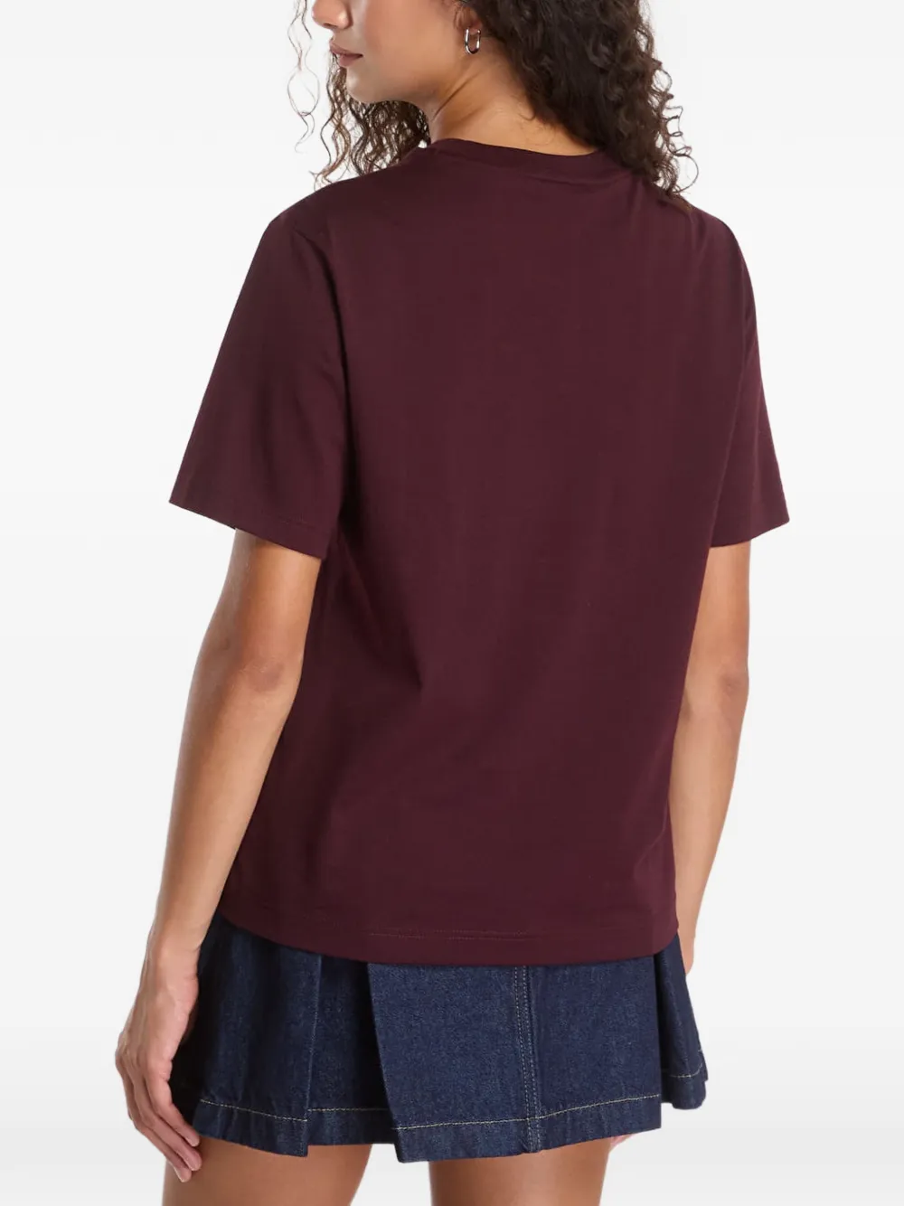 Lacoste T-shirt met logopatch Paars