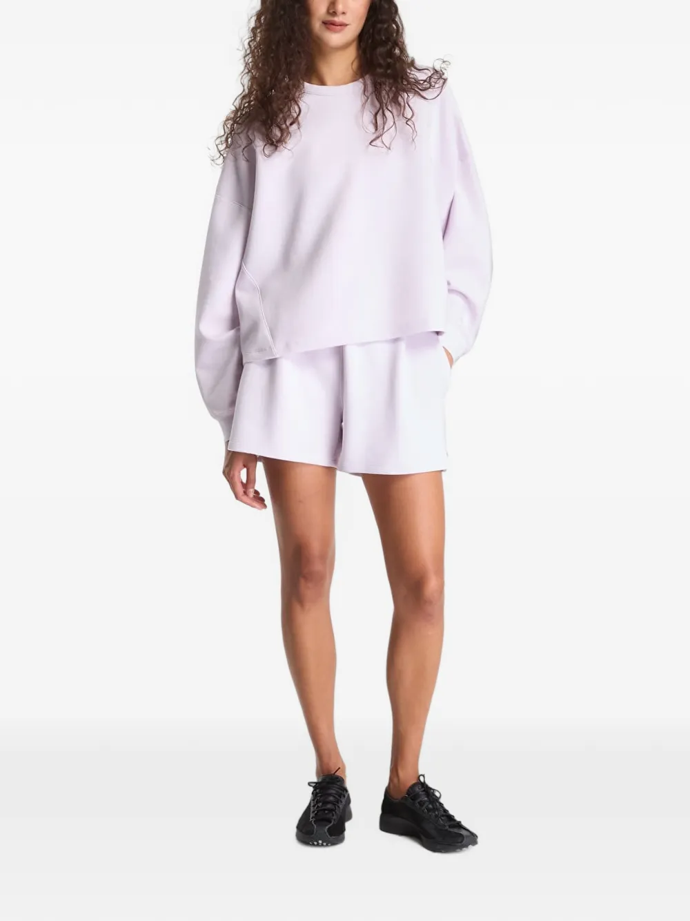 Nike high-waisted shorts Paars