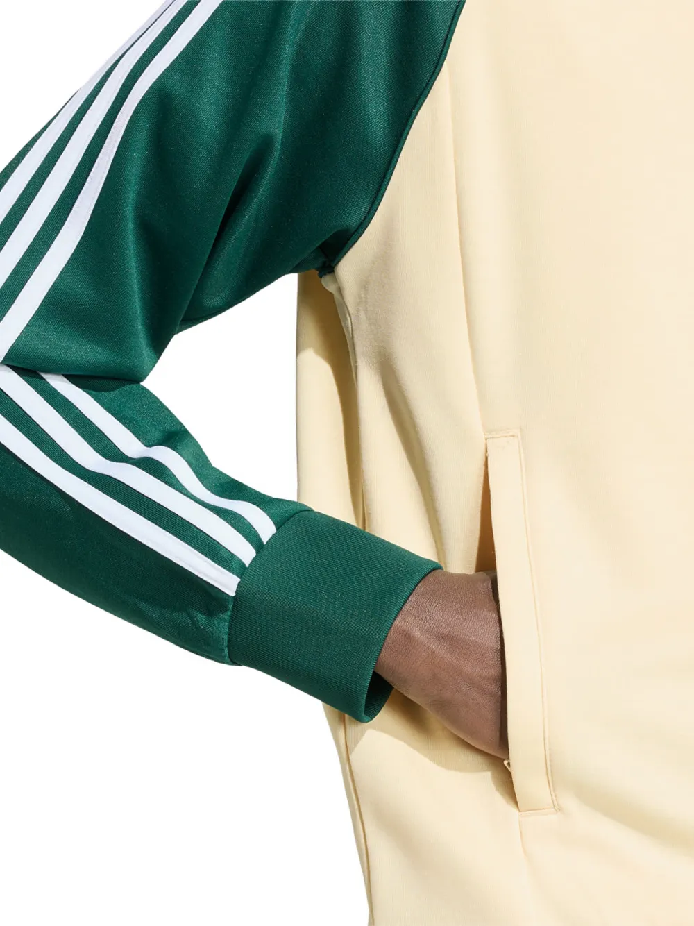 adidas raglan-sleeve track jacket Beige
