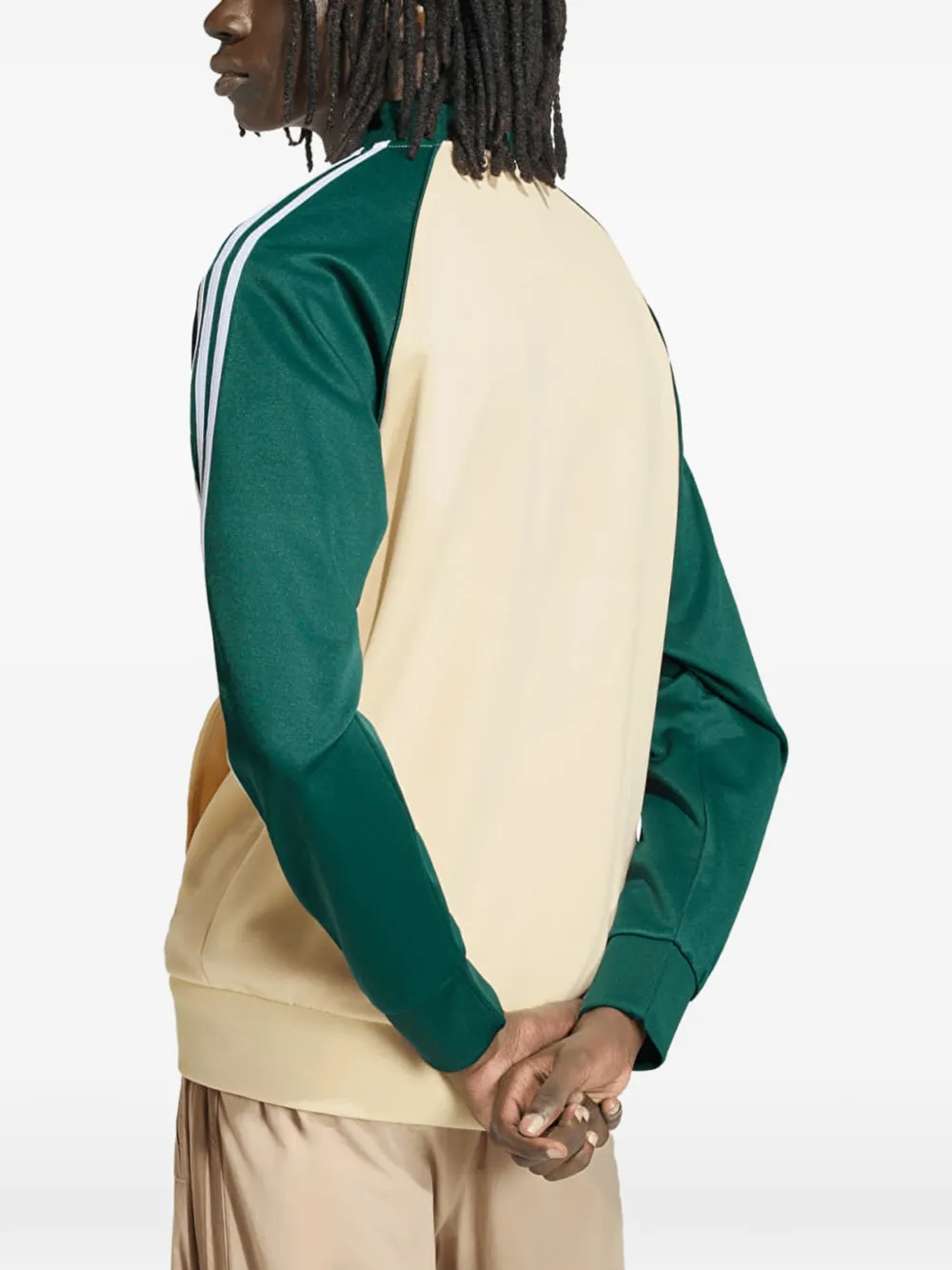 adidas raglan-sleeve track jacket Beige