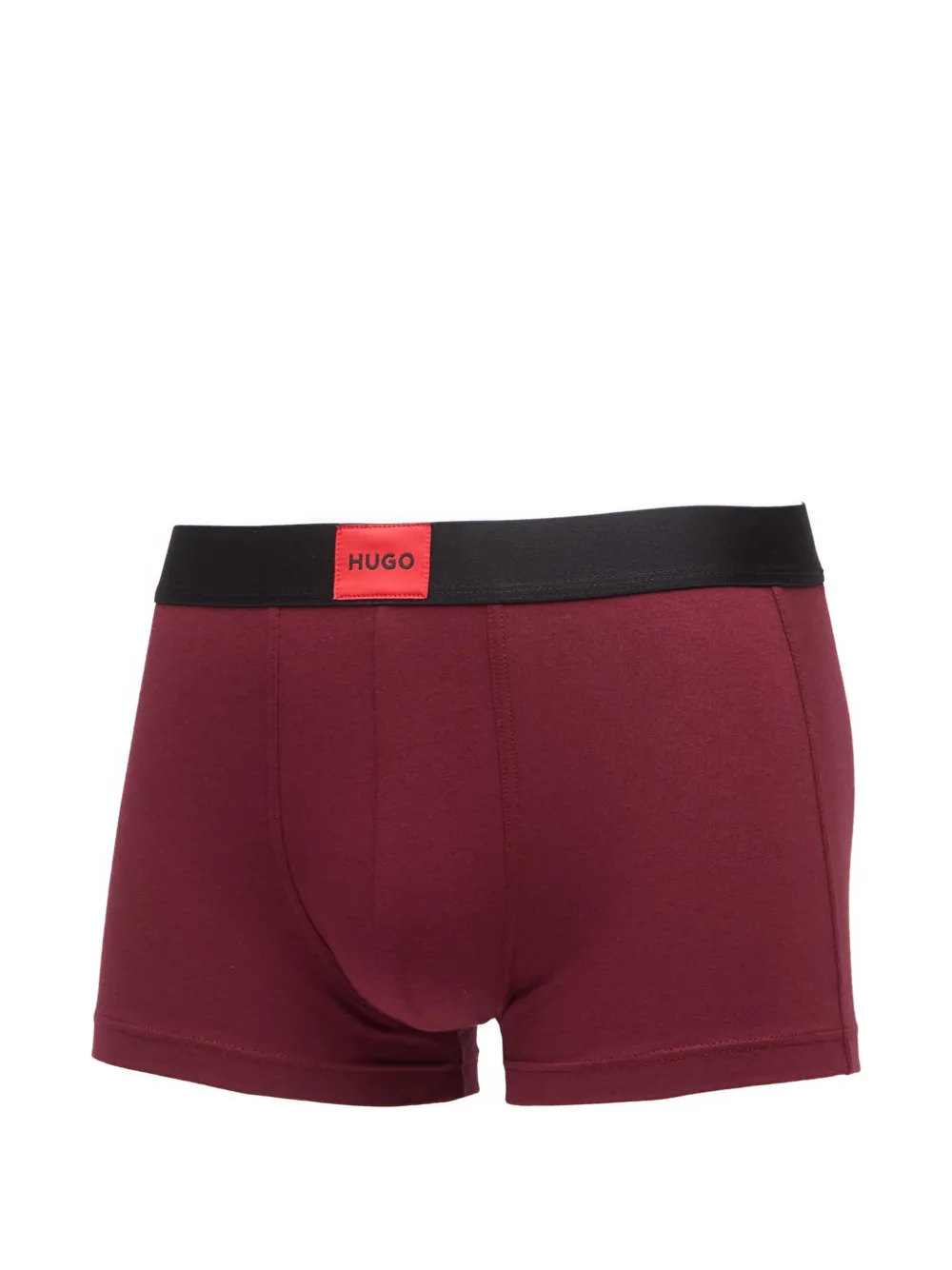 HUGO Drie paar stretch-katoenen boxershorts Zwart