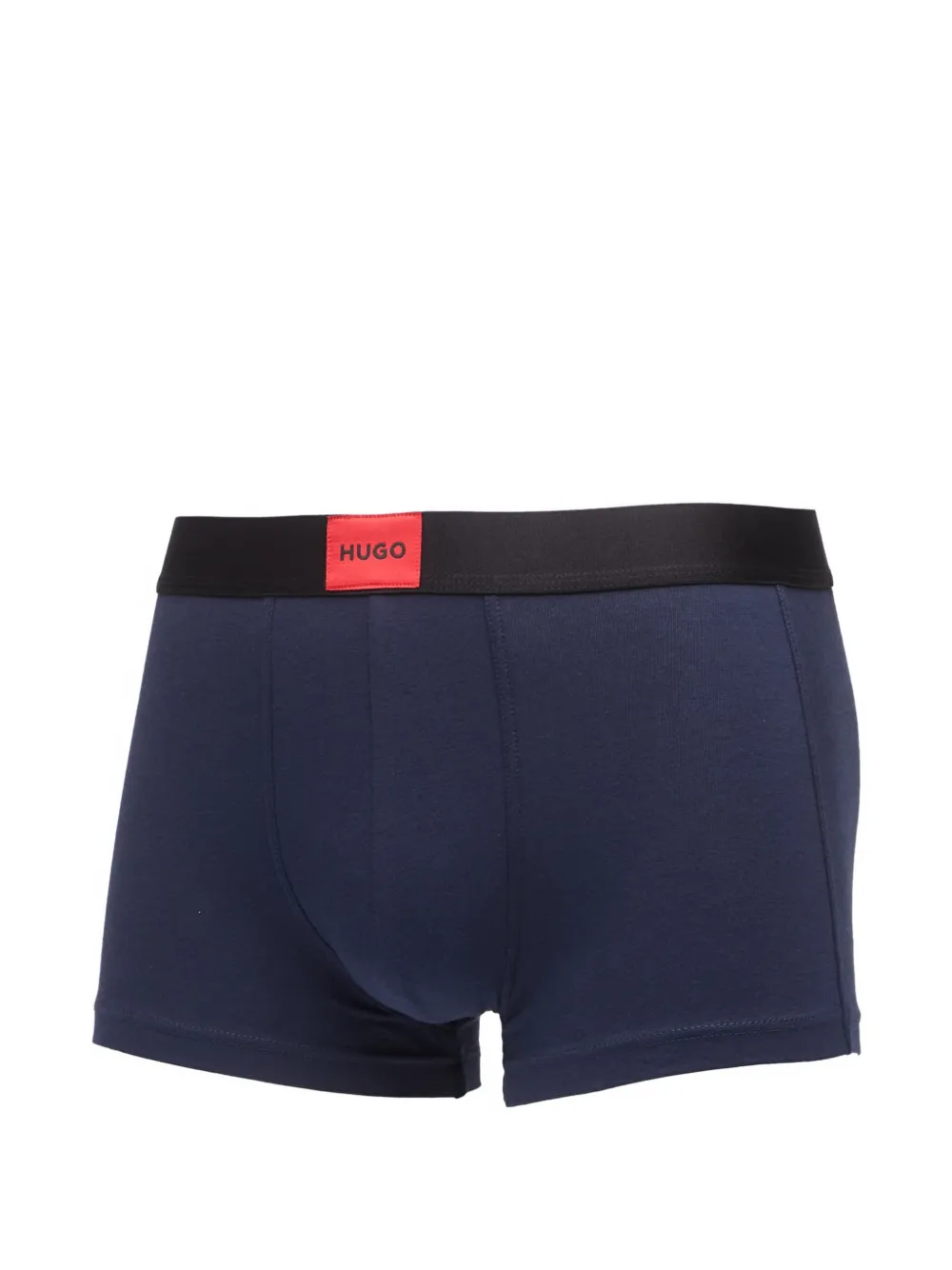 HUGO Drie paar stretch-katoenen boxershorts Zwart