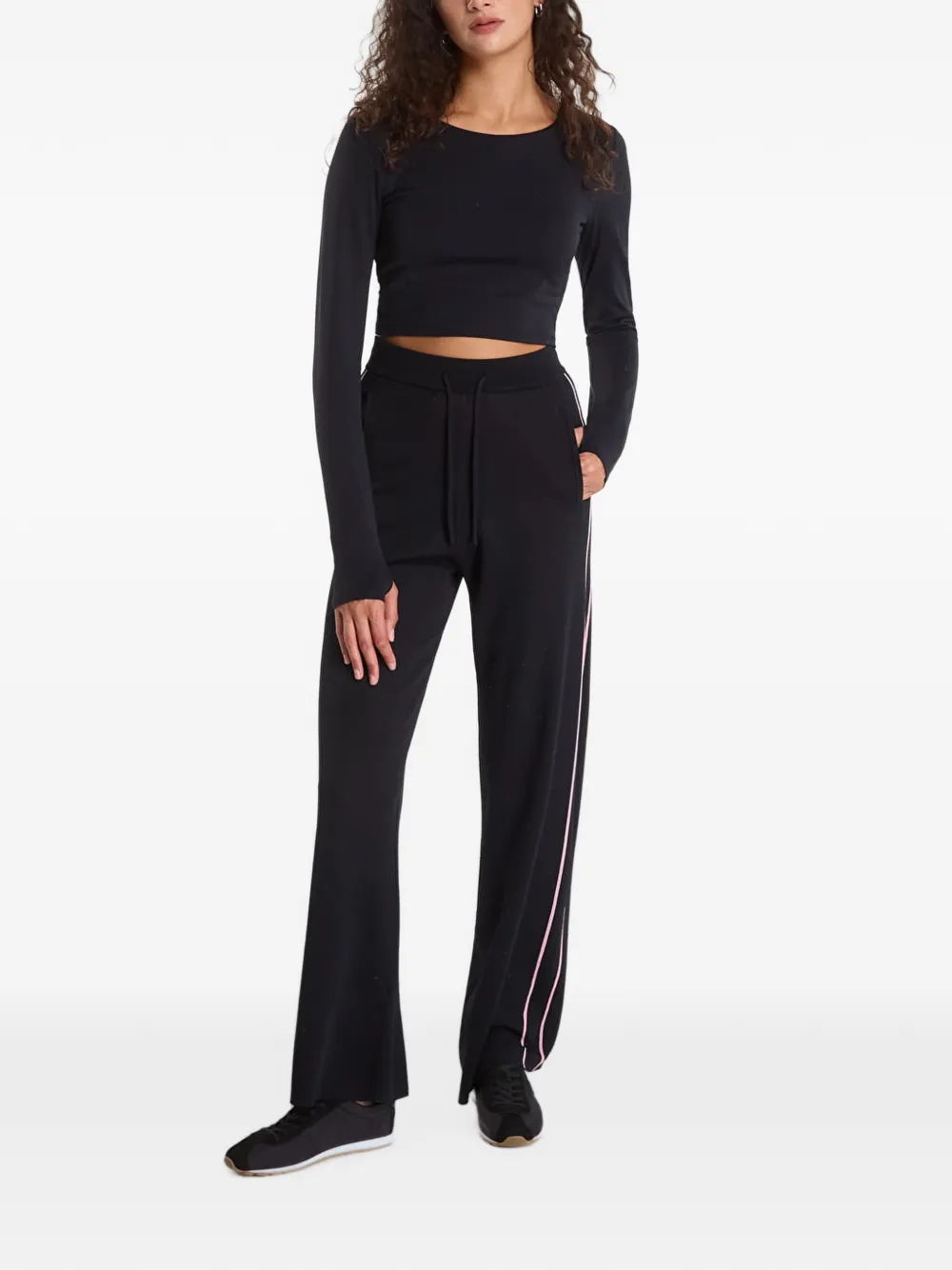 GUESS USA Trainingsbroek met geborduurd logo Zwart