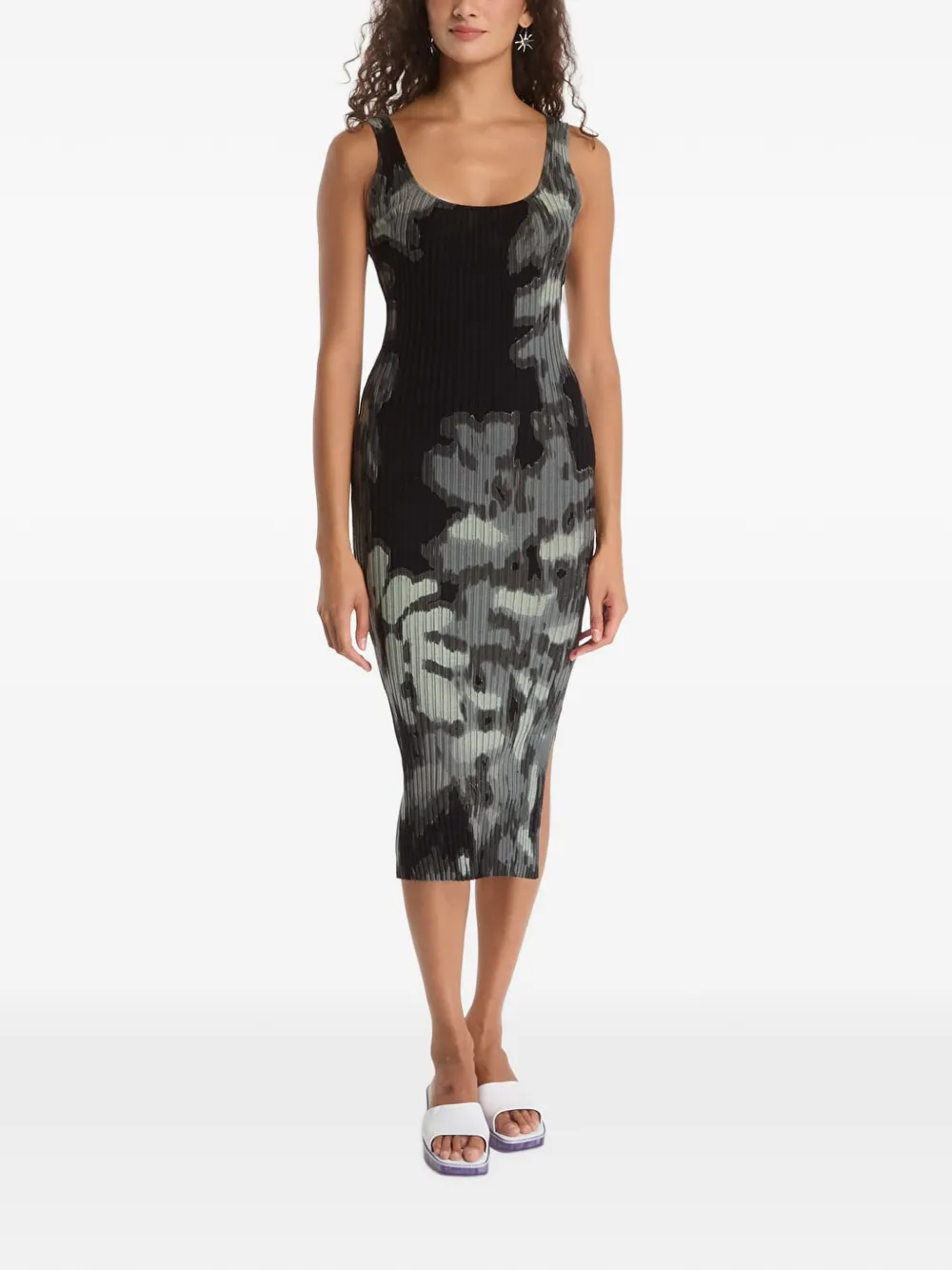 Desigual Jurk met bloemenprint Zwart