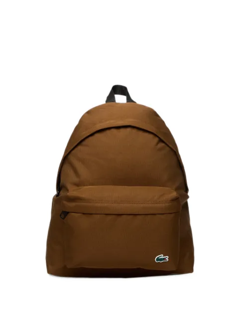 Lacoste logo-patch backpack