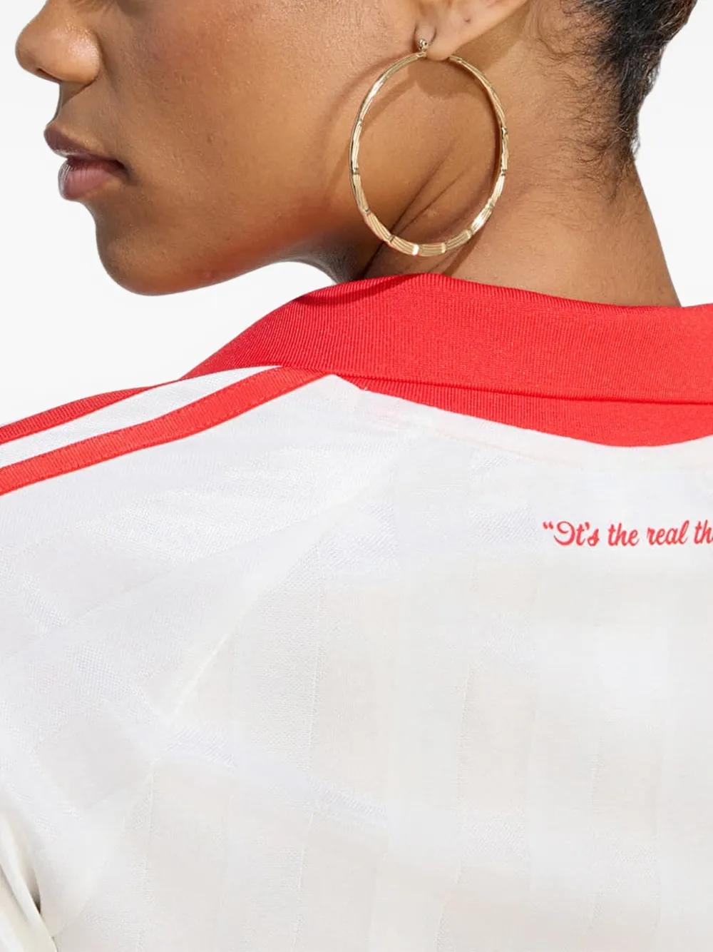 adidas x Coca-Cola cropped jersey Wit