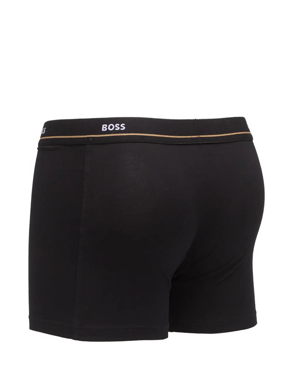Hugo Boss Five-pack Of Logo-waistband Stretch-cotton Boxer Briefs In Black