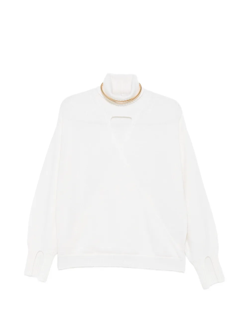 SIMONA CORSELLINI cut-out turtleneck sweater · M