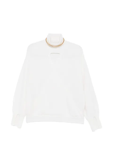SIMONA CORSELLINI cut-out turtleneck sweater