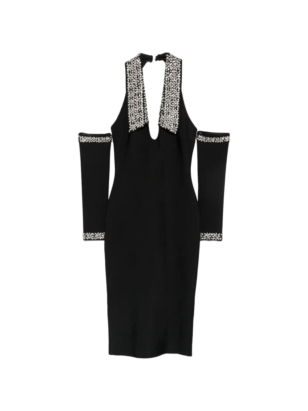 ALESSANDRO LEGORA crystal-embellished midi dress