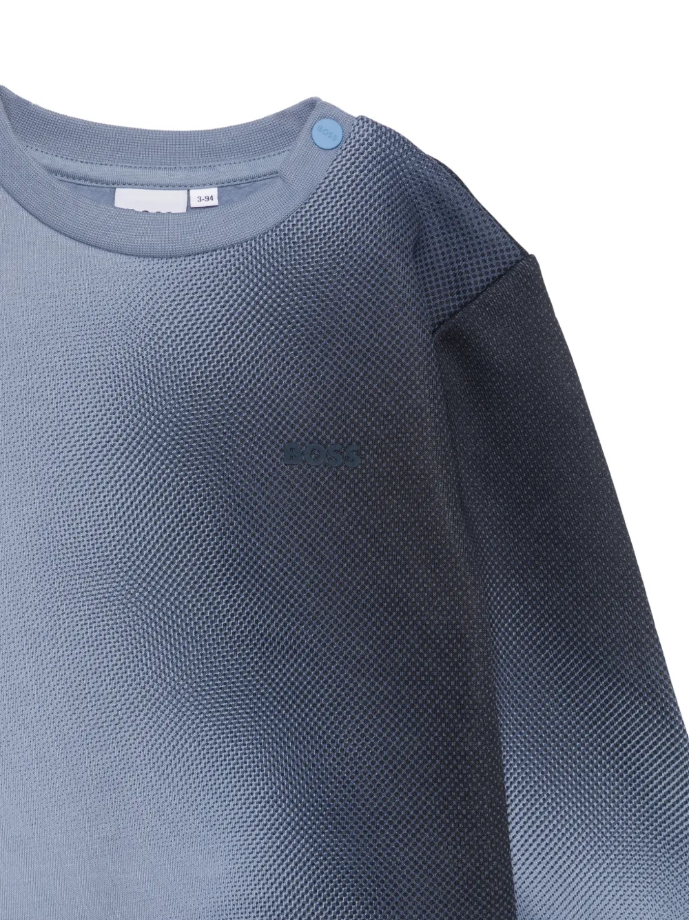 BOSS Kidswear Sweater met kleurverloop Blauw