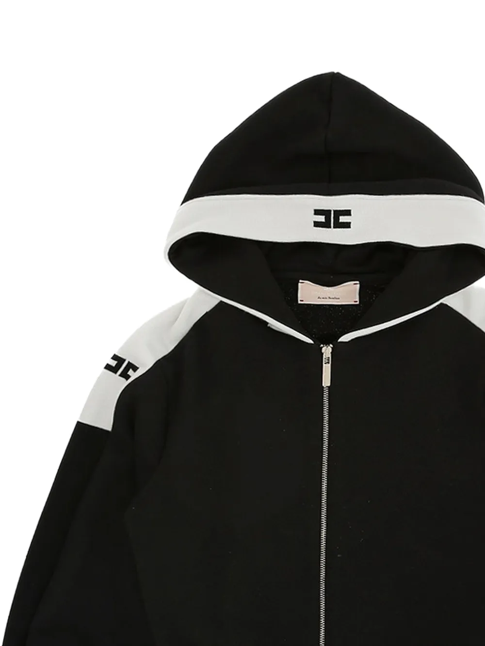 Elisabetta Franchi Kids Hoodie met colourblocking Zwart