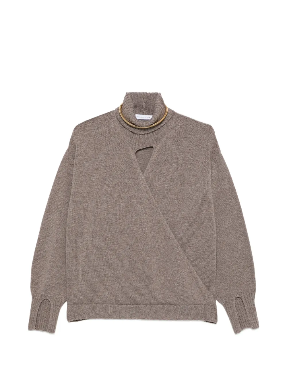 SIMONA CORSELLINI cut-out wrap-style sweater