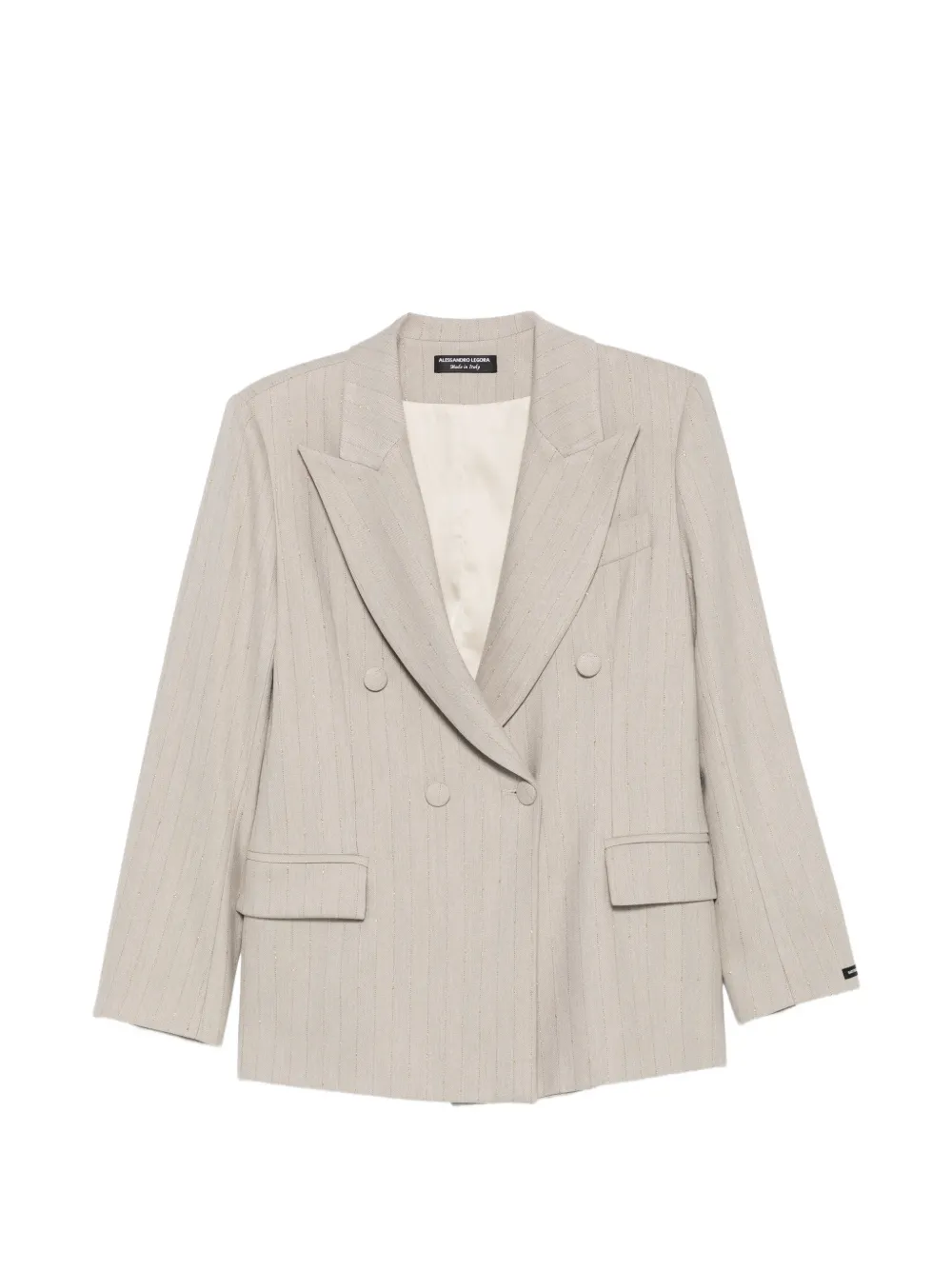 ALESSANDRO LEGORA pinstriped double-breasted suit