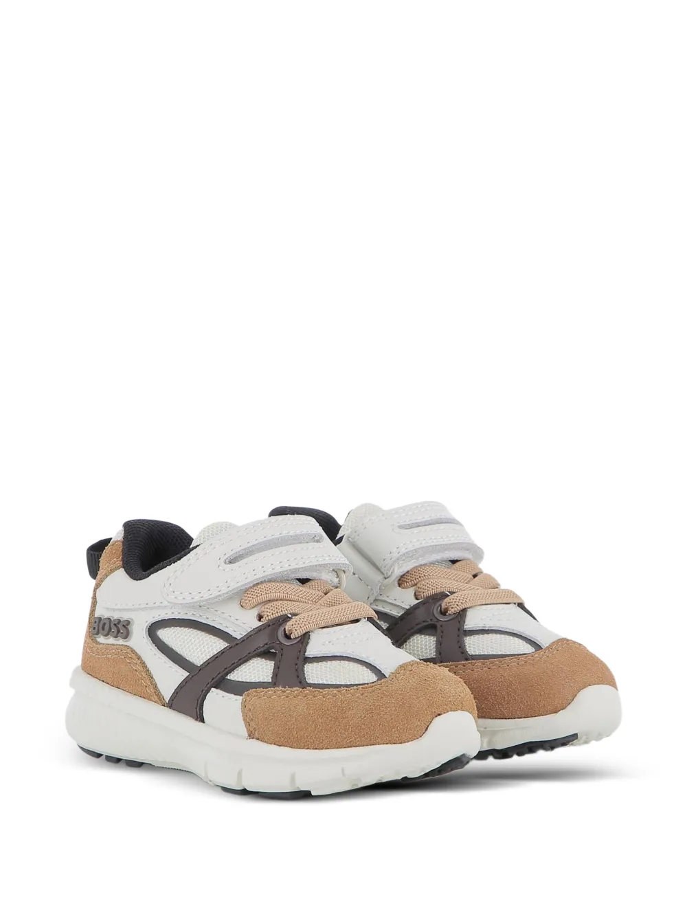 BOSS Kidswear lace-up sneakers - Bianco